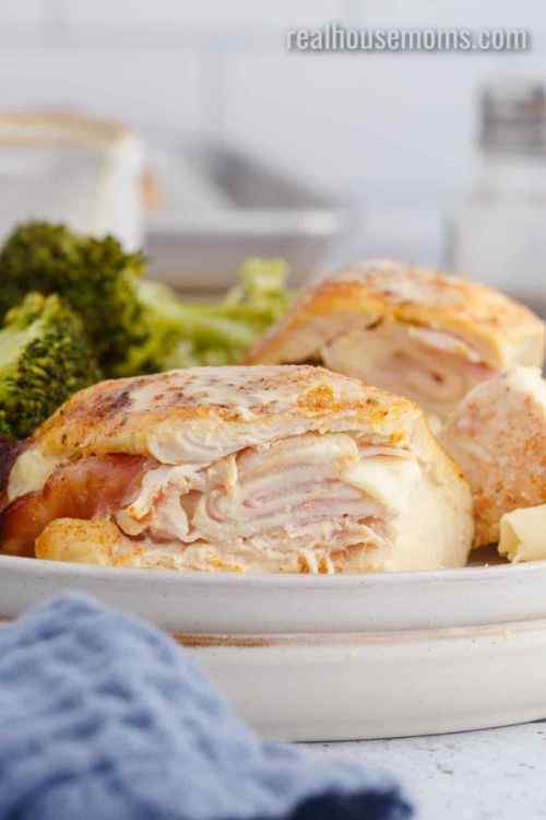 Easy Ham & Cheese Stuffed Chicken