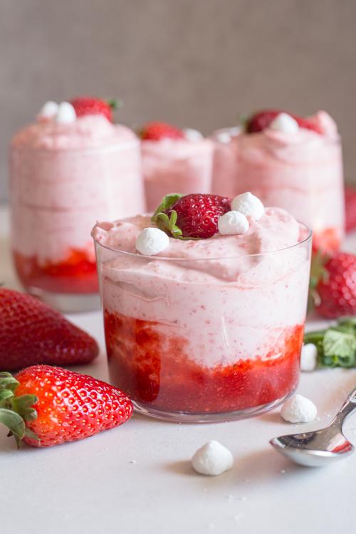 Fresh Strawberry Mousse