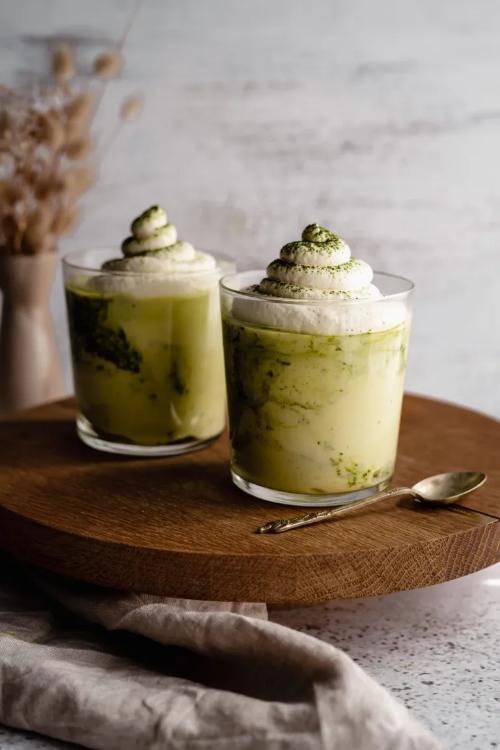 White Chocolate Matcha Mousse