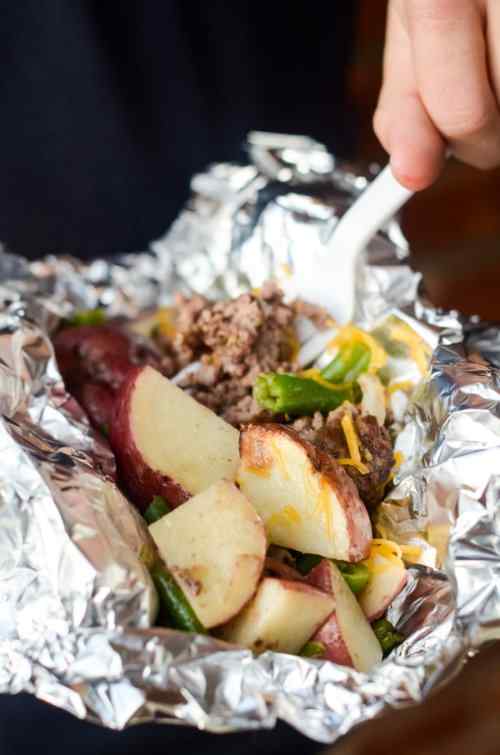 Campfire Hobo Dinner Foil Packets