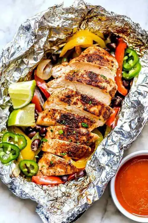 Chicken Fajita Foil Packet Dinners