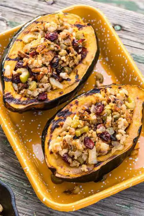 Grilled Stuffed Squash