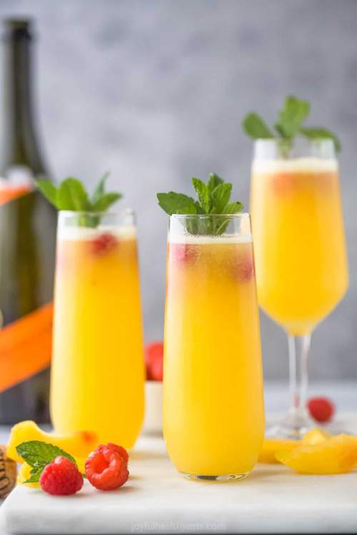 Peach Bellini Cocktails